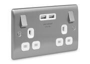 BG Nexus - USB Sockets - Brushed Steel product image 3