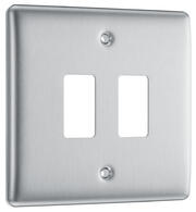 BG Nexus - Grid Plates - Brushed Steel product image 2