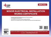 Minor Electrical Installation Works Certificate - Qty 25 product image