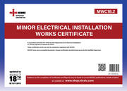 Minor Electrical Installation Works Certificate - Qty 25 product image