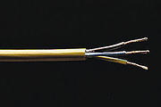 0.5mm 3 Core - PVC Gold Decorative Flex Cable product image