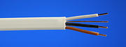 6243B 3 core and Earth Cable - White -  LS0H product image