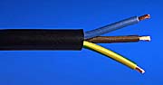 1.0mm 3 Core - PVC Black Flexible Cable product image
