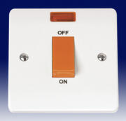 Click Mode 45 Amp Switches (Red Rocker) - White product image 3