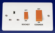 Click Mode Cooker Controls (Red Rocker) - White product image