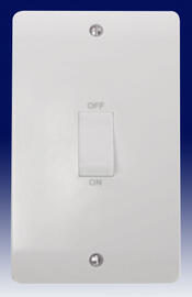 Click Mode 45 Amp Switches (White Rocker) - White product image 3