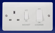 Click Mode Cooker Controls (White Rocker) - White product image