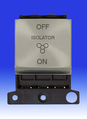 Click Deco - MiniGrid Switches (2 Module) - Satin Chrome product image 2