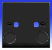 Click Deco - 1 Gang Dimmer Plate & Knob - Matt Black product image 2