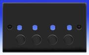 Click Deco - 1 Gang Dimmer Plate & Knob - Matt Black product image 4