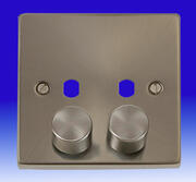 Click Deco - Dimmer Plates - Satin Chrome product image 2