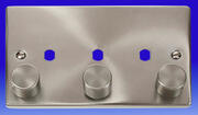 Click Deco - Dimmer Plates - Satin Chrome product image 3
