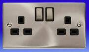 Click Deco - Twin Sockets - Satin Chrome product image