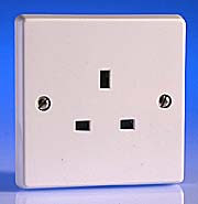 Contactum White 13 Amp Unswitched Sockets product image