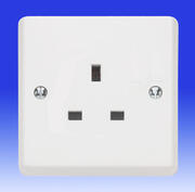 Contactum White 13 Amp Unswitched Sockets product image