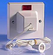 Contactum White Pull Cord Ceiling Switches 50 Amp product image