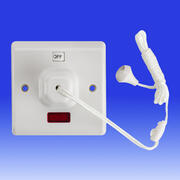 Contactum White Pull Cord Ceiling Switches 50 Amp product image