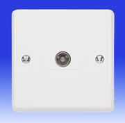 Contactum White Tv Coaxial Sockets product image