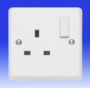 Contactum White 13 Amp Switched Sockets product image 2