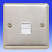 SATURN - Matt Chrome Telephone Sockets product image