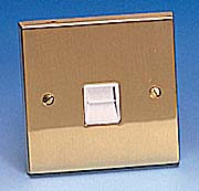 Edwardian Brass Telephone Sockets with White Inserts product image