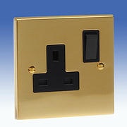 Edwardian Brass Sockets with Black Inserts product image 2
