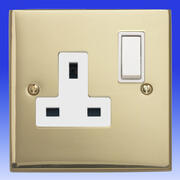 Edwardian Brass Sockets with White Inserts product image 2