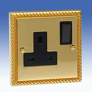 Georgian Brass Sockets with Black Inserts product image 2