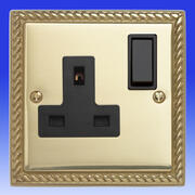 Georgian Brass Sockets with Black Inserts product image 2