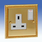 Georgian Brass Sockets with White Inserts product image 2