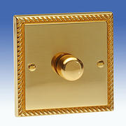 Contactum Brass Georgian Dimmer Switches product image