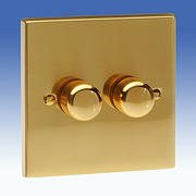 Contactum Brass Edwardian Dimmer Switches product image