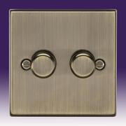 Knightsbridge - Intelligent Dimmer Switches - Antique Brass product image 2