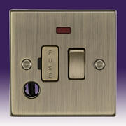 Knightsbridge - Switched/Unswitched Spurs & Flex Outlet Plates - Sq Edge Antique Brass product image 3