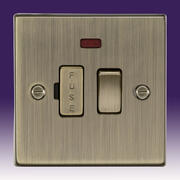 Knightsbridge - Switched/Unswitched Spurs & Flex Outlet Plates - Sq Edge Antique Brass product image 2