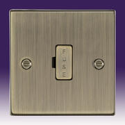 Knightsbridge - Switched/Unswitched Spurs & Flex Outlet Plates - Sq Edge Antique Brass product image 4