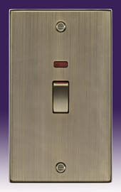 Knightsbridge - 45 Amp Switches - Sq Edge Antique Brass product image 2