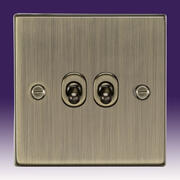 Knightsbridge - Toggle Switches - Antique_Brass product image 2