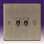 Knightsbridge - Toggle Switches - Antique_Brass product image 2