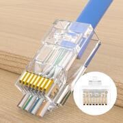 RJ45 CAT6 Pass-Through Plug product image