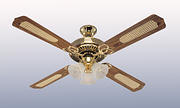 52" (132cm) Monarch Trio Ceiling Fan - Polished Brass product image