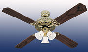 52" (132cm) Monarch Trio Ceiling Fan - Polished Brass product image