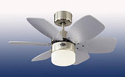 30" Flora Royale Ceiling Fan - Satin Chrome product image