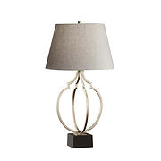 Grandeur Table Lamp - Ebonized Silver Leaf / Black product image