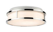 Firstlight - Adelaide LED Flush Ceiling Fitting - Chrome with Opal White Glass product image