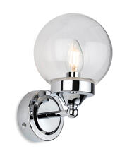 Firstlight - Oscar Wall Light - Chrome with Clear Glass product image