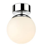 Firstlight - Brook LED Flush Ceiling Fitting - Chrome with Opal White Glass product image