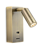 Firstlight - Clifton LED Wall Light & USB Port product image