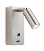 Firstlight - Clifton LED Wall Light & USB Port product image 2