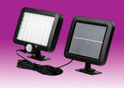Sonic LED Solar Wall Light with PIR - Black product image